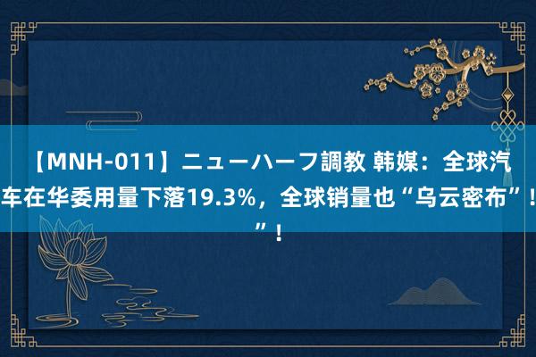 【MNH-011】ニューハーフ調教 韩媒：全球汽车在华委用量下落19.3%，全球销量也“乌云密布”！