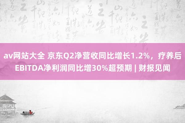 av网站大全 京东Q2净营收同比增长1.2%，疗养后EBITDA净利润同比增30%超预期 | 财报见闻