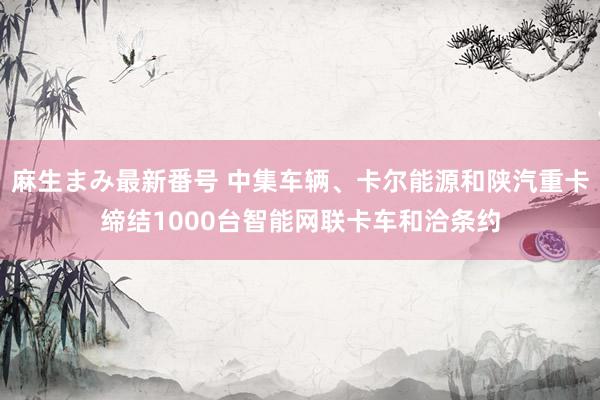 麻生まみ最新番号 中集车辆、卡尔能源和陕汽重卡缔结1000台智能网联卡车和洽条约