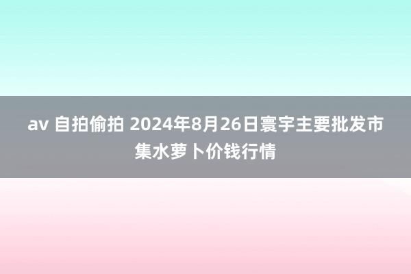 av 自拍偷拍 2024年8月26日寰宇主要批发市集水萝卜价钱行情