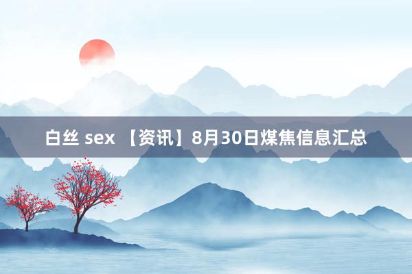 白丝 sex 【资讯】8月30日煤焦信息汇总